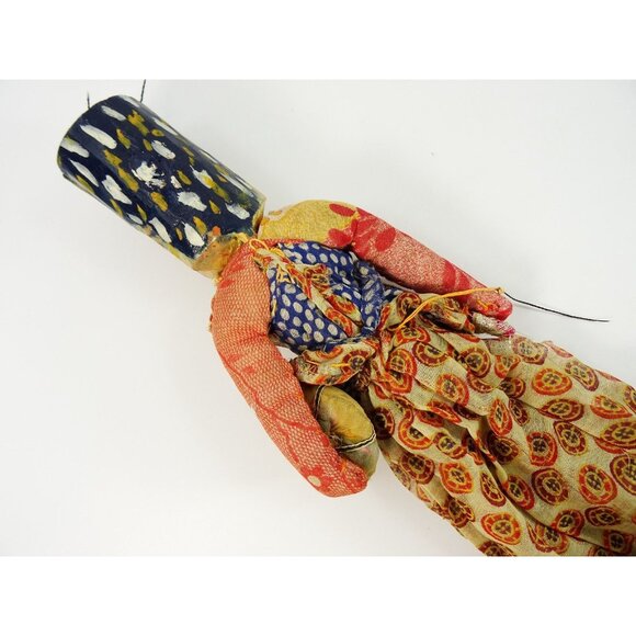 Indian Vintage Rajasthani Kathputli Puppet Folk Art Doll India Male Raja King - Picture 9 of 15